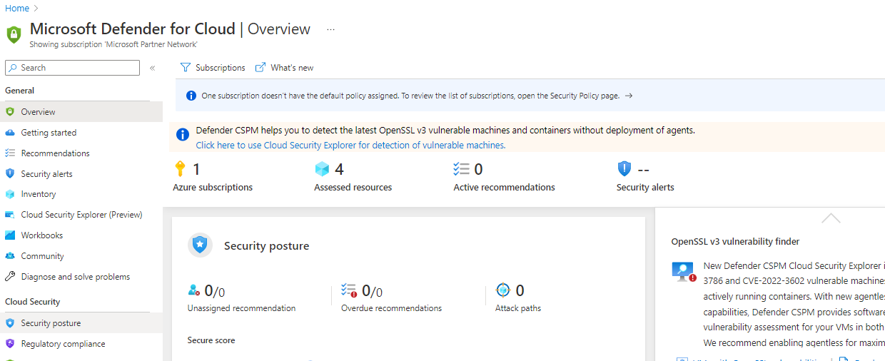 Overviewing the Microsoft Defender for Cloud service