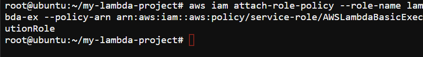 Attaching the required IAM policy to the IAM role