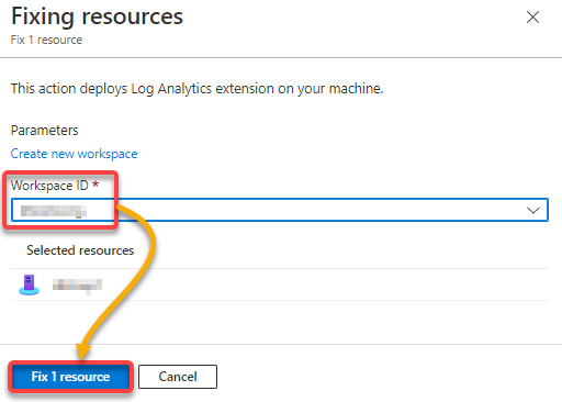 Fixing resources with specified Workspace ID 