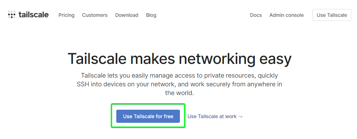 Choosing Tailscale’s free plan 