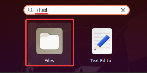 Opening the file manager