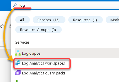 Accessing the Log Analytic workspaces