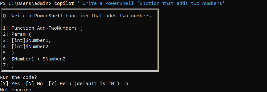 Generating a function that takes two numbers to add