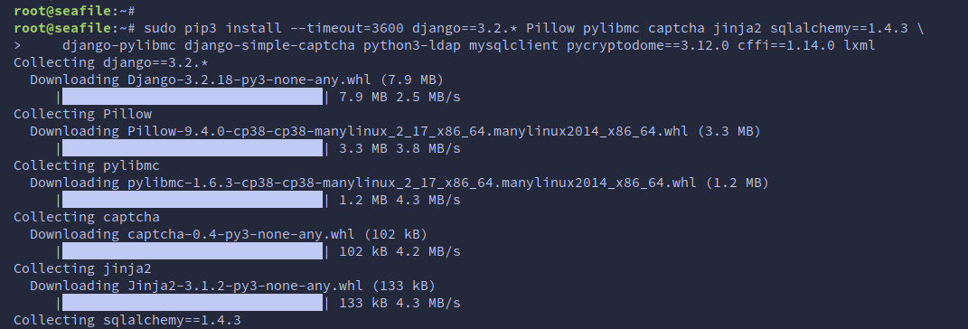 Installing Python dependencies