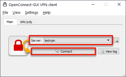 Connecting to the OpenConnect VPN Server