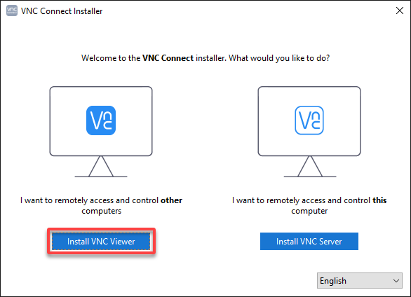 Installing VNC Viewer on the host device