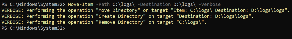 PowerShell Move File in Action with Move-Item