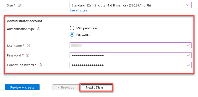 Configuring an administrator account