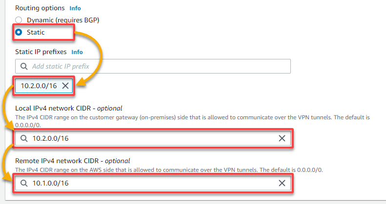 Configuring routing and IP settings