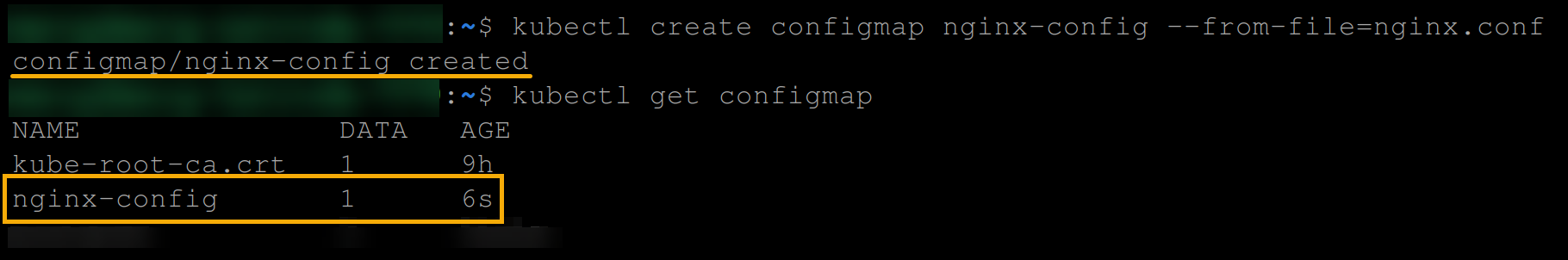 Creating and viewing a ConfigMap