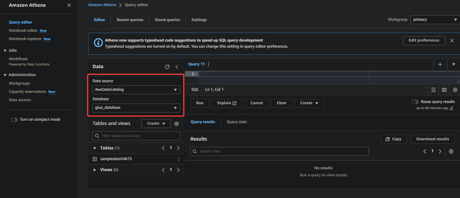 Selecting the appropriate database for querying data