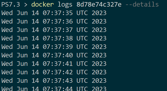 Viewing Docker logs with extra details