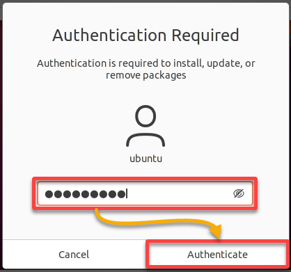 Authenticating the software installation