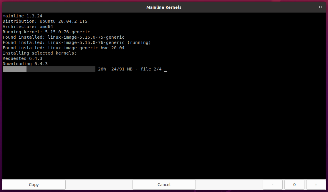 Overviewing the Kernel installation