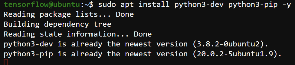 Installing the necessary Python packages