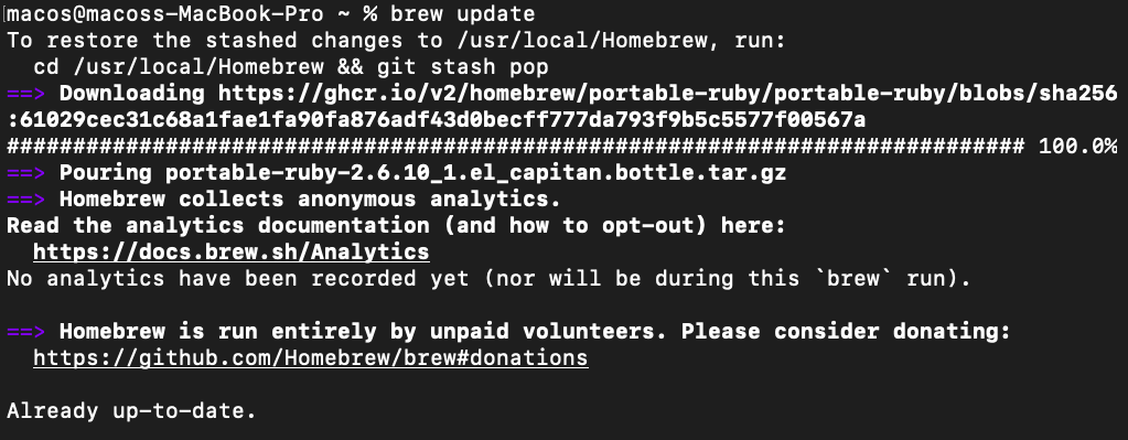 install python on macos - Updating Homebrew