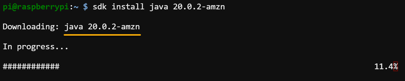 Installing Java on Raspberry Pi via SDKMAN