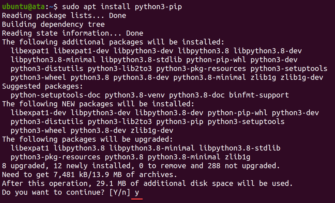 Installing the PIP package manager