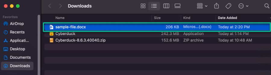 Verifying the downloaded file from the AWS S3 bucket