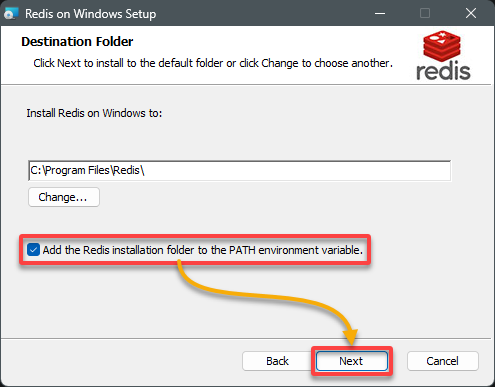 Making the Redis commands accessible from any directory