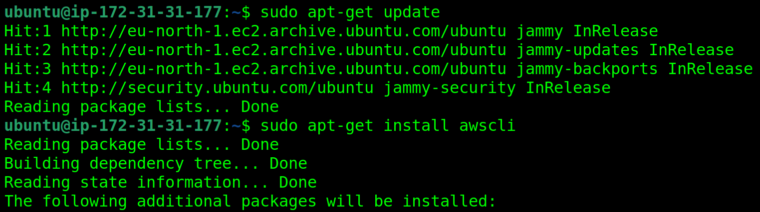 Installing the AWS CLI 