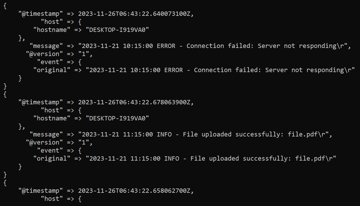 Viewing processed data