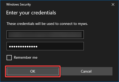 Connecting to the session host VM designated for the user 