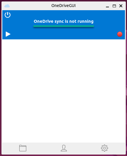 Overviewing the OneDriveGUI window