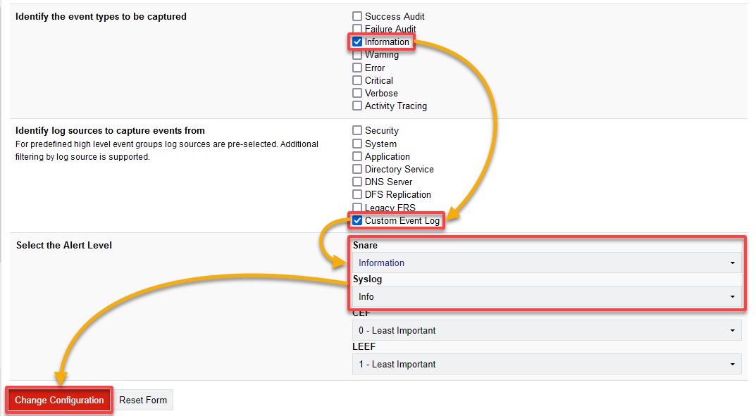 Setting up a new event log source