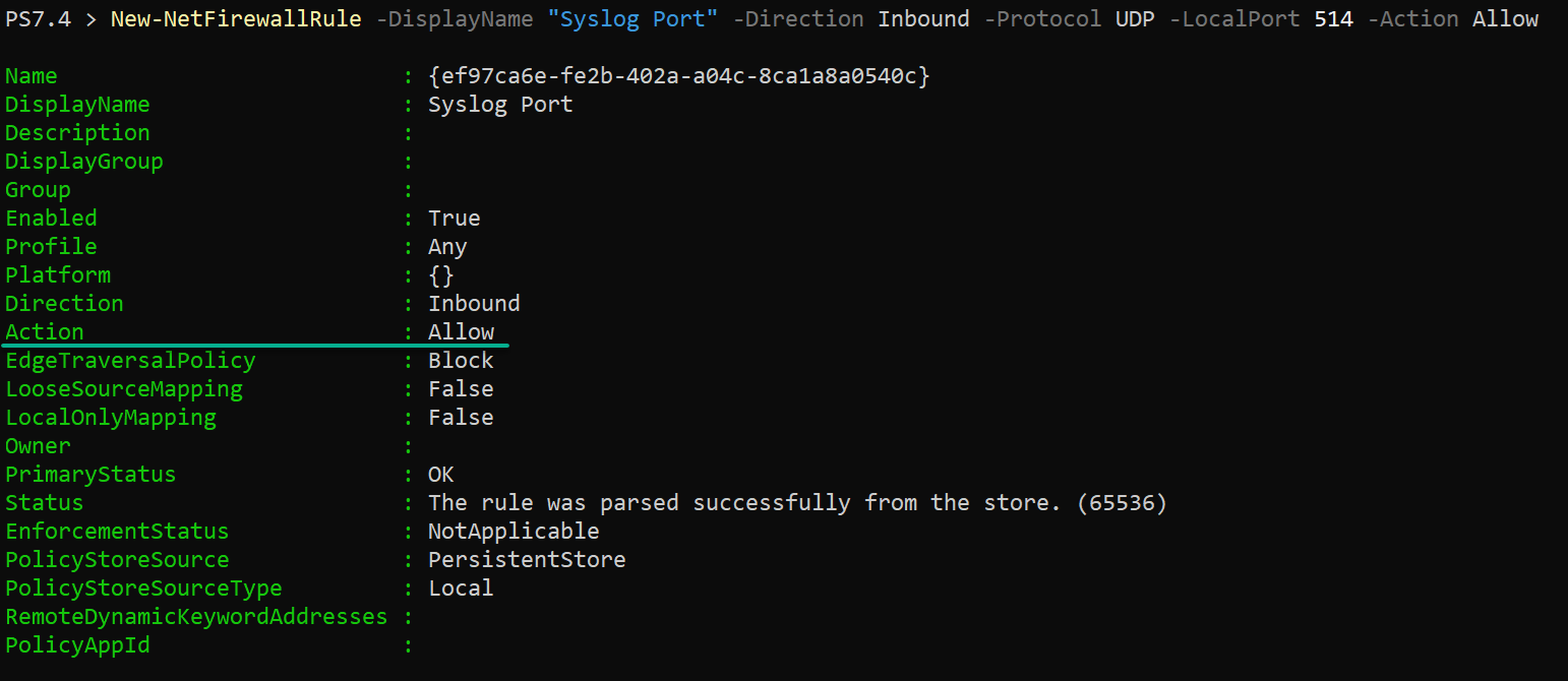 Allowing the Snare Syslog Agent to communicate with the Syslog Server or SIEM system