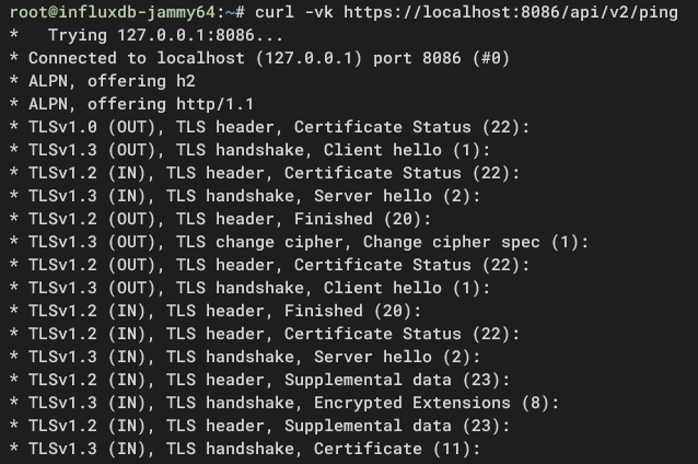 Checking the HTTPS implementation via curl