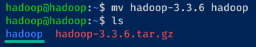 Renaming the Apache Hadoop installation directory