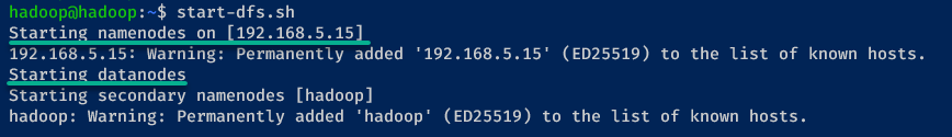 Starting the Apache Hadoop namenode and datanode