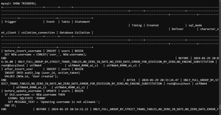 Learning MySQL Triggers Through Practical Examples