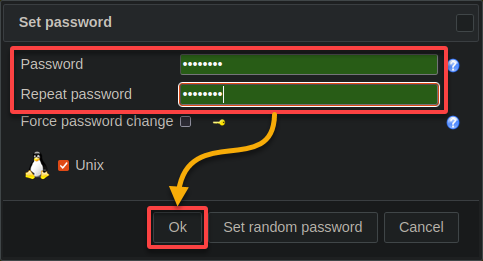 Providing a secure password