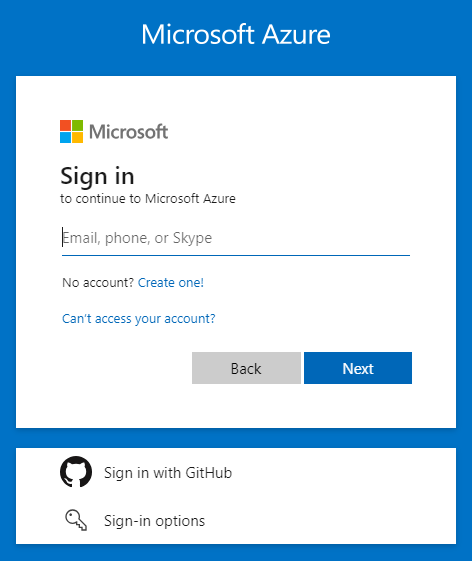 Authenticating with Azure 