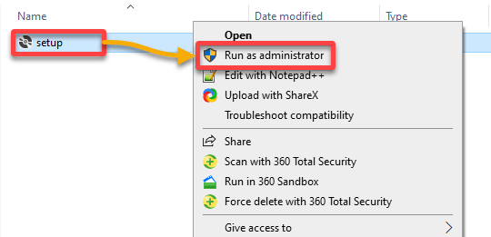 Running the IdFix installer as an administrator