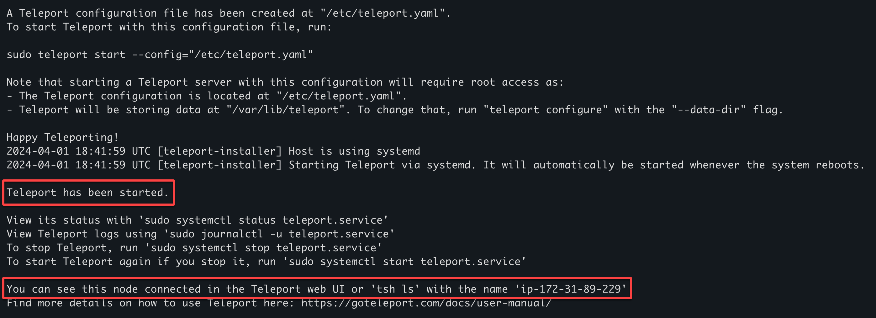 Adding a second server to Teleport