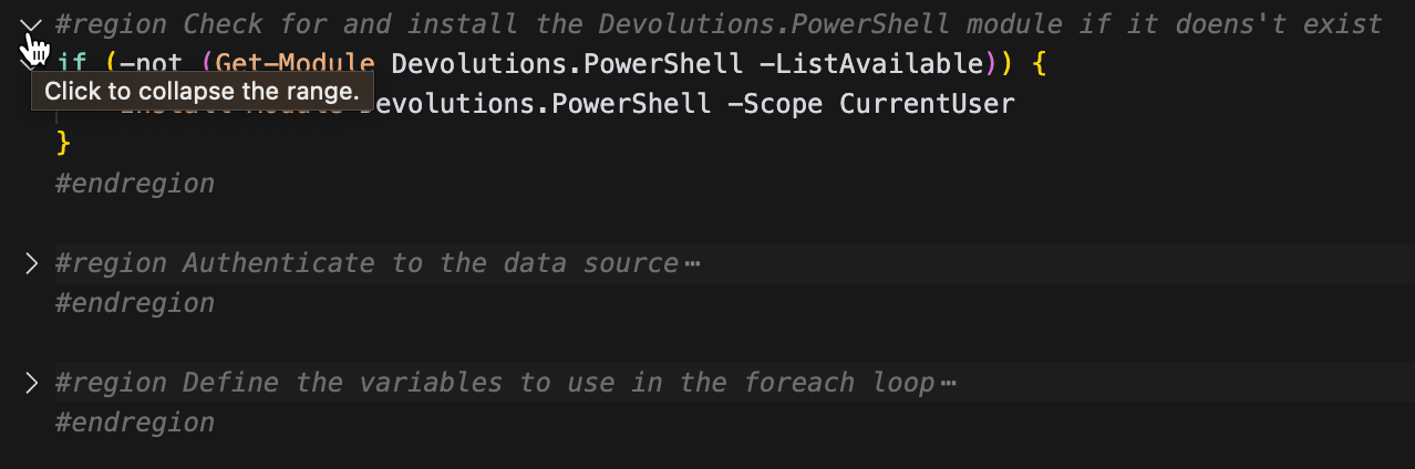 Iterating over each element in the array and running some code 