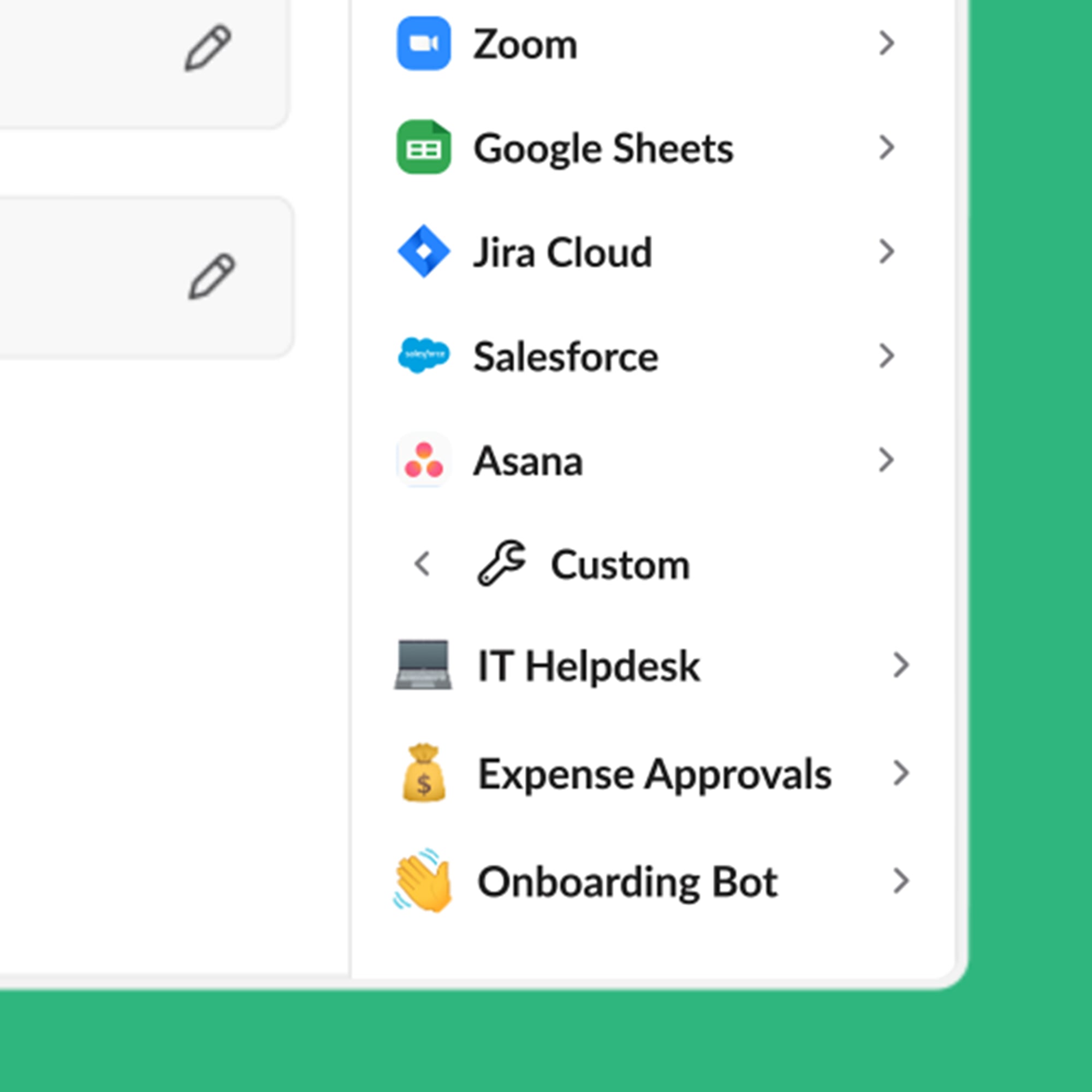 Builder step picker